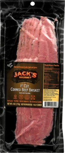 Jack's Gourmet® 1st Cut Corned Beef Brisket Perspective: front