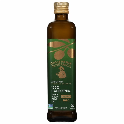 California Olive Ranch® Arbosana Extra Virgin Olive Oil Perspective: front