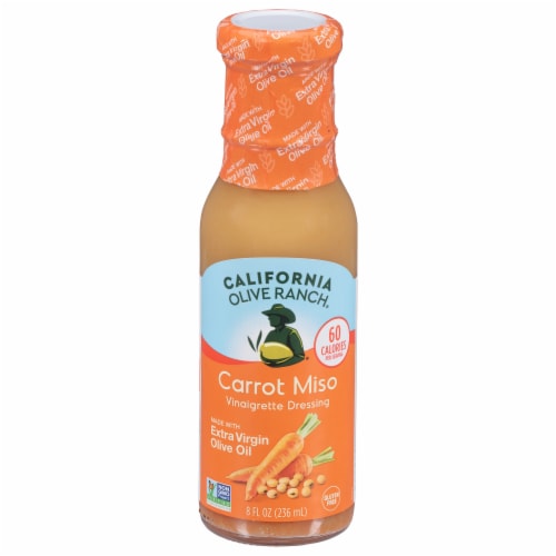 California Olive Ranch® Carrot Miso Vinaigrette Dressing Perspective: front