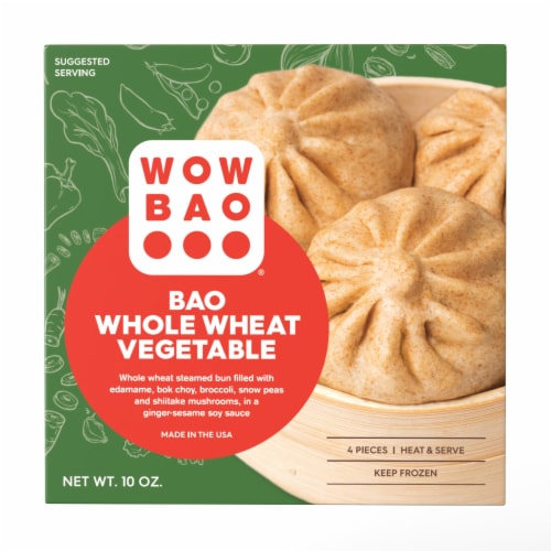 Wow Bao Whole Wheat Vegetable Frozen Meal Perspective: front