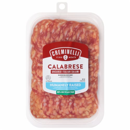 Creminelli Fine Meats® Calabrese Uncured Italian Salami Perspective: front