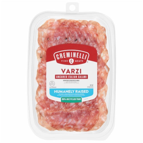 Creminelli Fine Meats™ Varzi With Sea Salt and Nutmeg Uncured Italian Salami Perspective: front