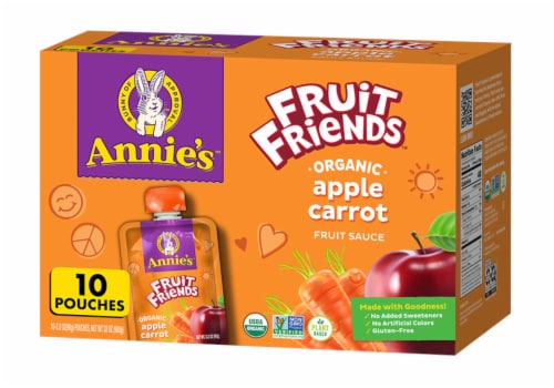 Annie's™ Fruit Friends™ Organic Apple Carrot Fruit Sauce Multipack Perspective: front