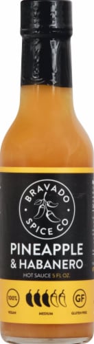 Bravado Spice Co Pineapple & Habanero Hot Sauce Perspective: front