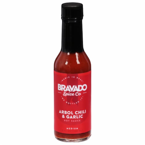 Bravado Spice Co Arbol Chili & Garlic Hot Sauce Perspective: front