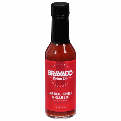 Bravado Spice Co Arbol Chili & Garlic Hot Sauce Perspective: front