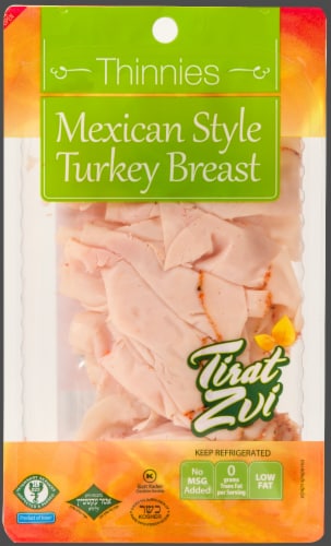 Tirat Zvi Mexican Turkey Breast Slices Perspective: front