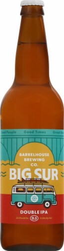 BarrelHouse Brewing Co Big Sur Double IPA Beer Single Bottle Perspective: front