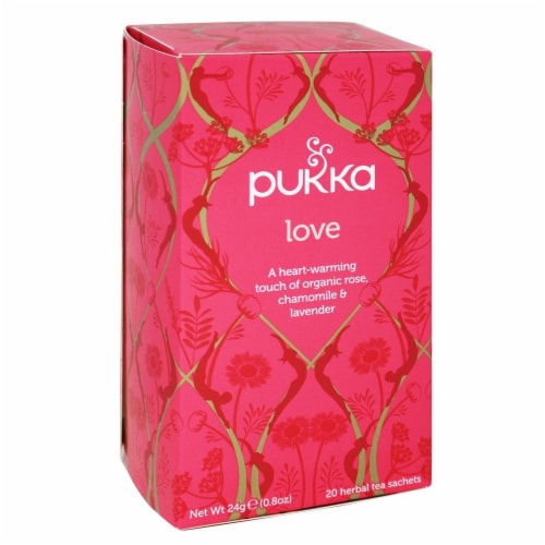 Pukka Love Herbal Tea Sachets Perspective: front