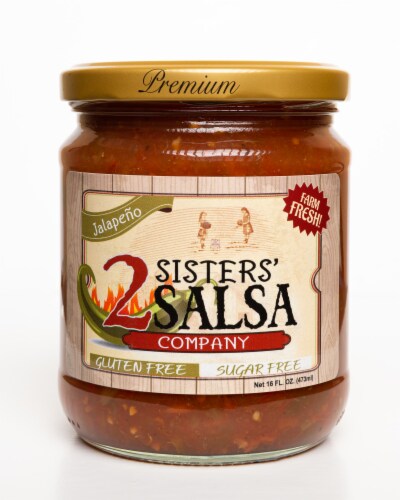 2 Sisters Salsa Company Jalapeno Salsa Perspective: front