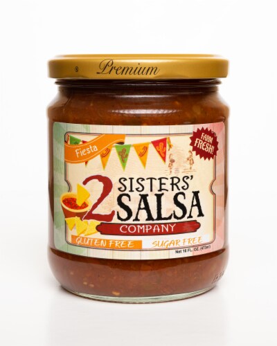 2 Sisters Salsa Company Fiesta Salsa Perspective: front