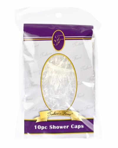 Toshica's Finest Clear Shower Caps Perspective: front