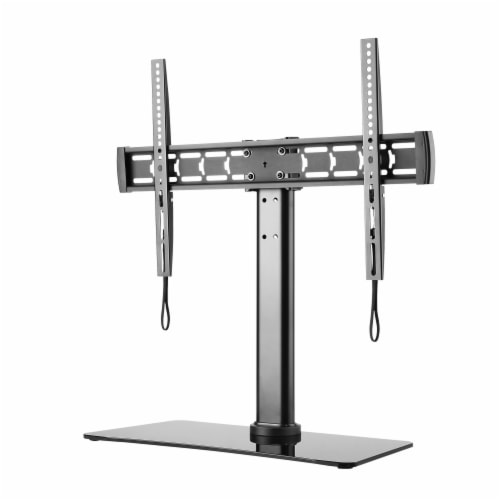 Suncraft TTL-6644TS Glass Table Top TV Stand - Black Perspective: front