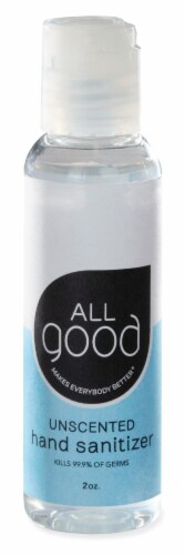 All Good Unscented Hand Sanitizer Gel Perspective: front
