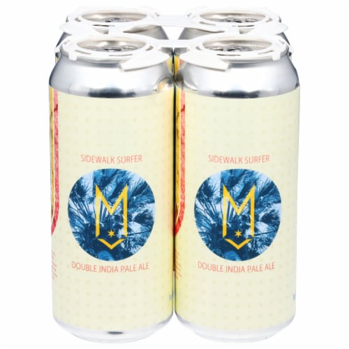 Maplewood Sidewalk Surfer Double IPA Beer Cans Perspective: front