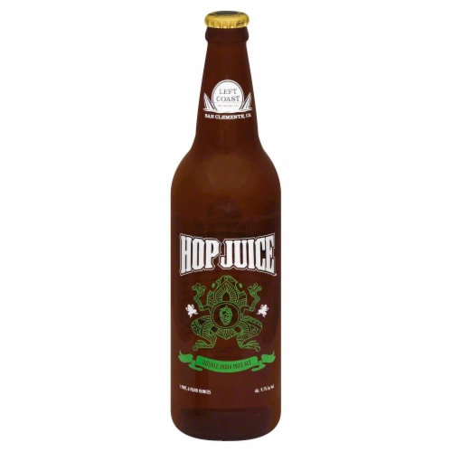 Left Coast Hop Juice Double IPA Perspective: front
