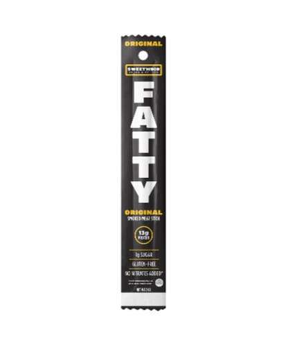 Sweetwood™ Gluten Free Fatty Original Smoked Meat Stick Perspective: front