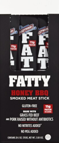 Sweetwood™ Honey BBQ Fatty Smoked Meat Sticks Perspective: front