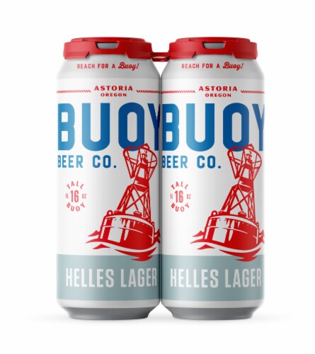 Buoy Beer Co. Helles Lager Perspective: front