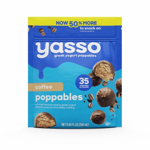 Yasso Coffee Frozen Greek Yogurt Poppables Perspective: front