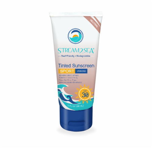 Stream2Sea Sport Tinted Sunscreen SPF 30 Perspective: front