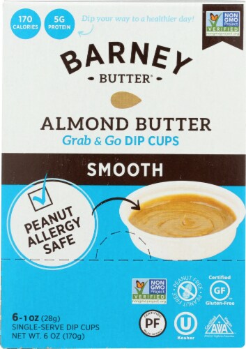 Barney Butter Almond Butter Dip Cups Perspective: front