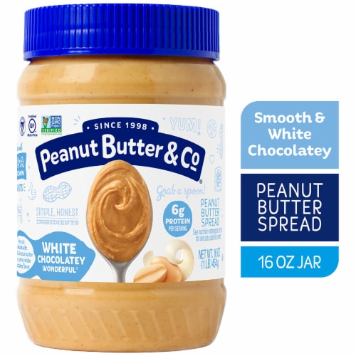 Peanut Butter & Co. White Chocolatey Wonderful Peanut Butter Spread Perspective: front