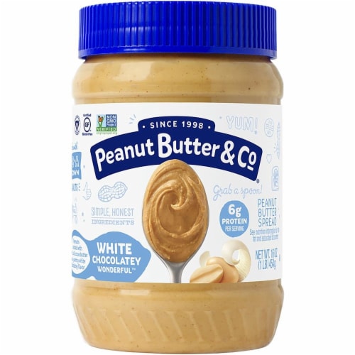 Peanut Butter & Co. White Chocolatey Wonderful Peanut Butter Spread Perspective: front