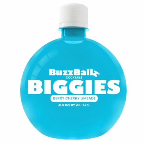 BuzzBallz Biggies Berry Cherry Limeade Cocktails 30 Proof Perspective: front