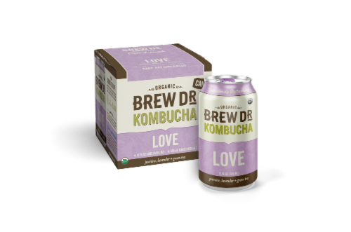 Brew Dr. Kombucha Organic Love Kombucha Perspective: front