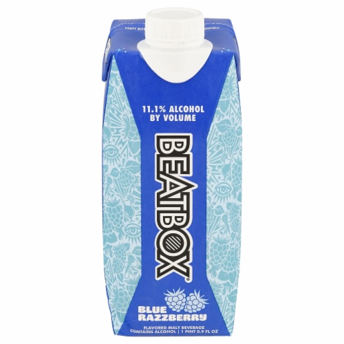 BeatBox® Blue Razzberry Flavored Malt Beverage Perspective: front