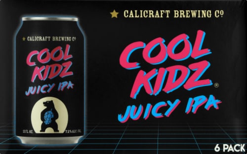 Calicraft Brewing Co. Cool Kidz Juicy IPA Perspective: front