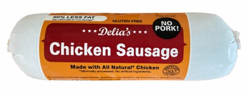 Delia's Gluten Free Chicken Sausage Perspective: front