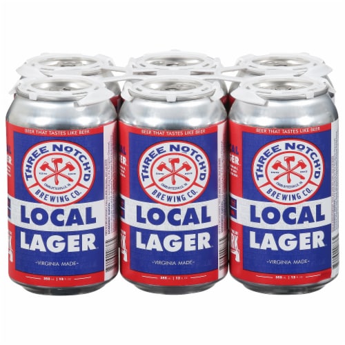 Three Notch'd Brewing Co. Local Lager Perspective: front