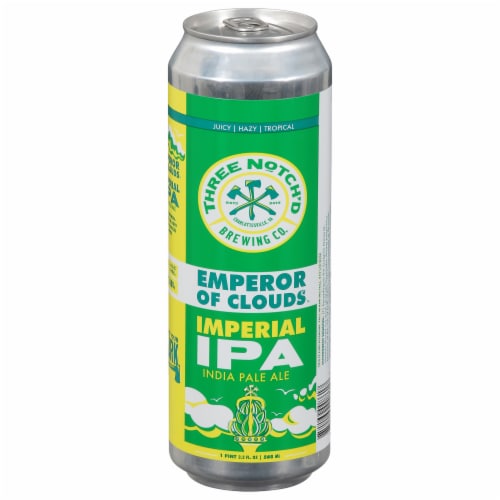 Three Notch'd Imperial IPA Indian Pale Ale Perspective: front