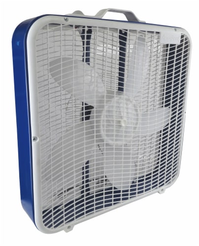 VM International Box Fan - Blue Perspective: front
