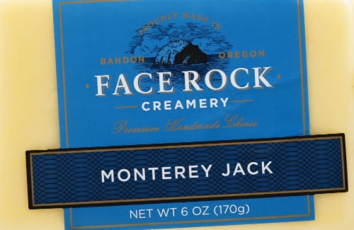 Face Rock Monterey Jack Cheese Perspective: front