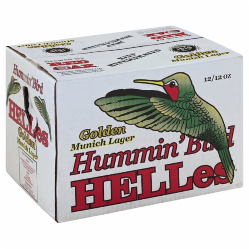 Red Oak® Hummin' Bird Helles® Golden Munich Lager Perspective: front