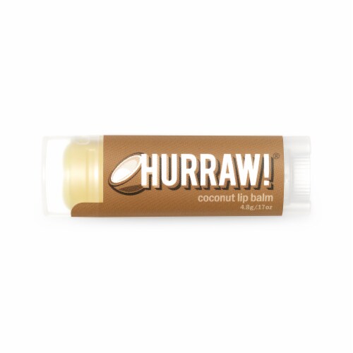 Hurraw! Balm  Lip Balm   Coconut Perspective: front