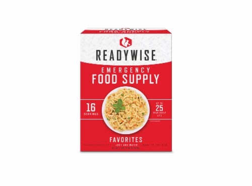 ReadyWise Favorites Emergency Food Supply Perspective: front
