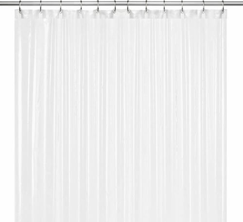 72&quot; W x 84&quot; H Frosted PEVA Extra Heavy Weight Shower Liner - Liba Perspective: front