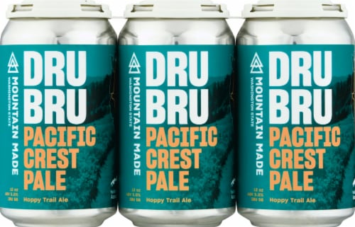 Dru Bru Pacific Crest Pale Hoppy Trail Ale Perspective: front