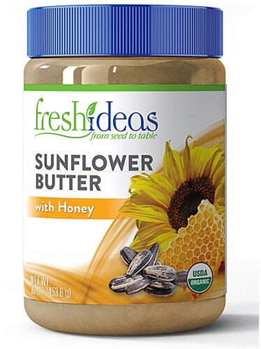 FreshIdeas  Organic Sunflower Butter with Honey Perspective: front
