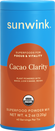Sunwink™ Cacao Clarity Superfood Powder Perspective: front