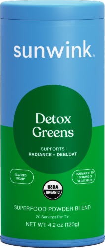 Sunwink™ Detox Greens Superfood Powder Mix Perspective: front