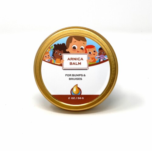 Punkin Butt Arnica Balm in Gold Tin Perspective: front
