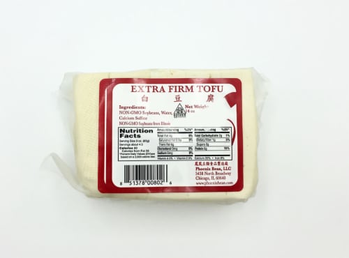 Phoenix Bean Extra Firm Tofu Perspective: front