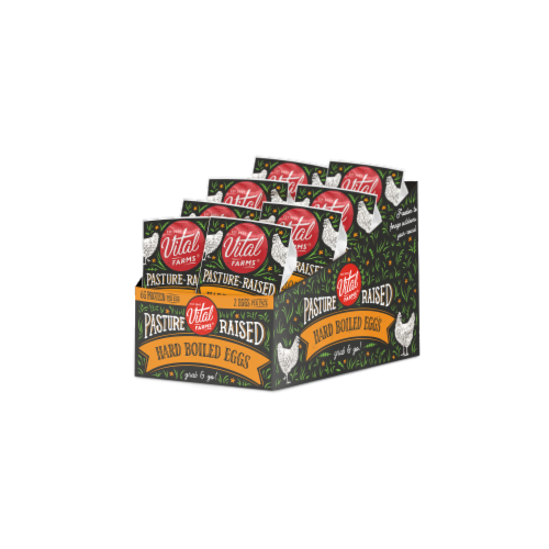 Vital Farms® Pasture-Raised Hard Boiled Eggs Perspective: front