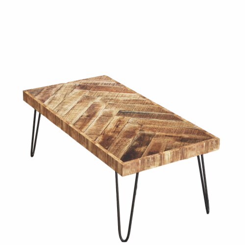 Chevron wood desk discount