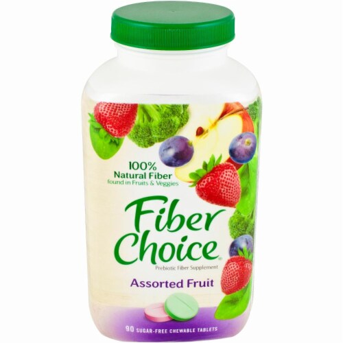 Fiber Choice Prebiotic Fiber Original Chewable Tablets Assorted Fruit